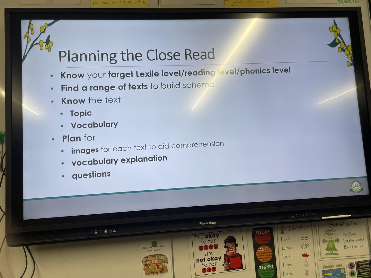 maianhlu's tweet image. So many things to learn from Marsden Road PS.
Thanks for sharing what fluency and close reading looks like @TVtheTeacher. @SharingBestPrac
It was great to see this in practice at a recent school visit too!