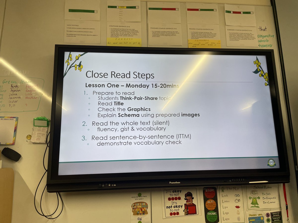 maianhlu's tweet image. So many things to learn from Marsden Road PS.
Thanks for sharing what fluency and close reading looks like @TVtheTeacher. @SharingBestPrac
It was great to see this in practice at a recent school visit too!