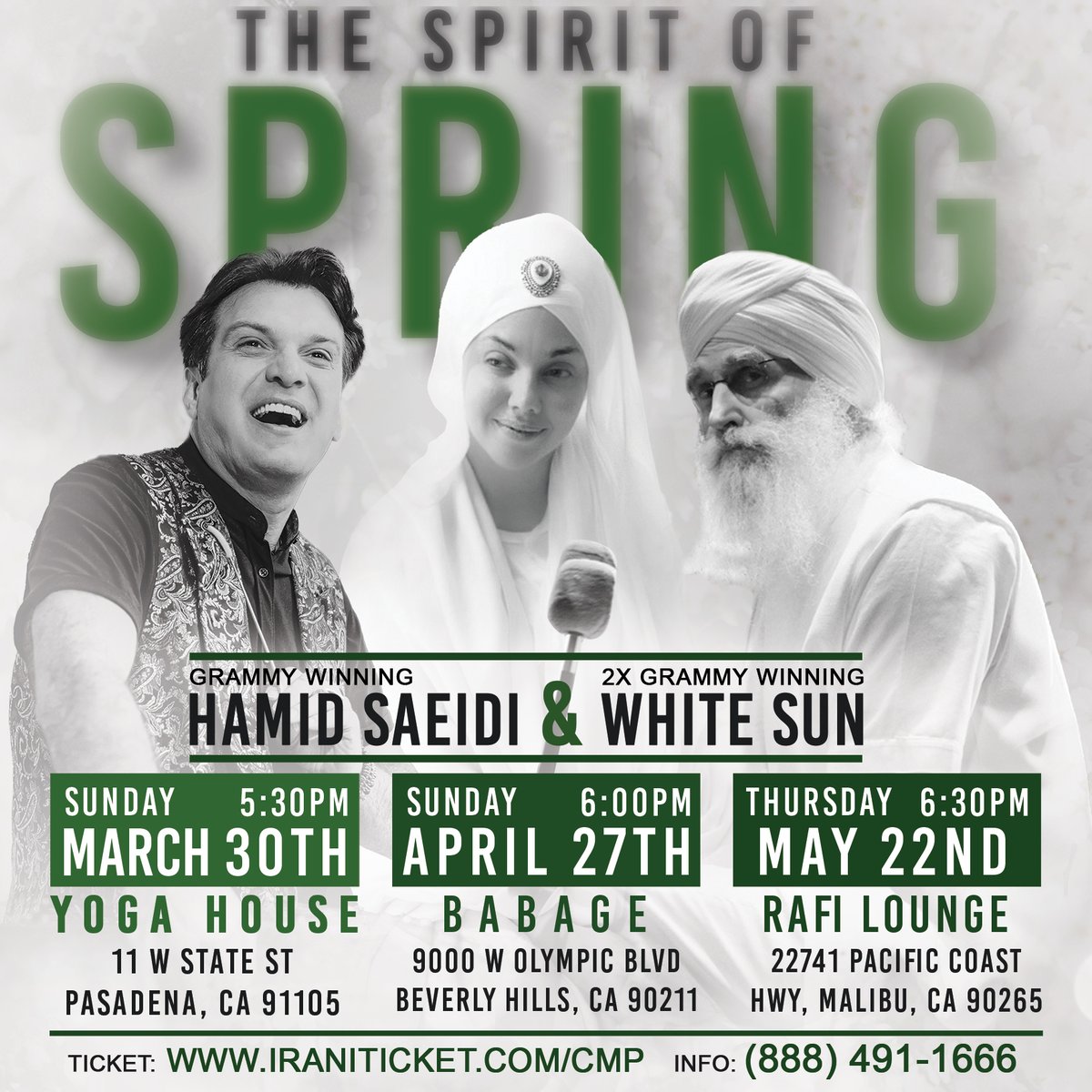 NxtAnchor's tweet photo. Poster Design For Hamid Saeidi &amp; White Sun
Design by: NXT ANCHOR ( @iamalihoss  + @SanazMahdi  )
.
2x #Grammy-Award-Winning #WhiteSun and Grammy-Award-Winning Hamid Saeidi for three enchanting evenings of music and mantra, celebrating the awakening spirit of spring. https://t.co/uZeaUR275P