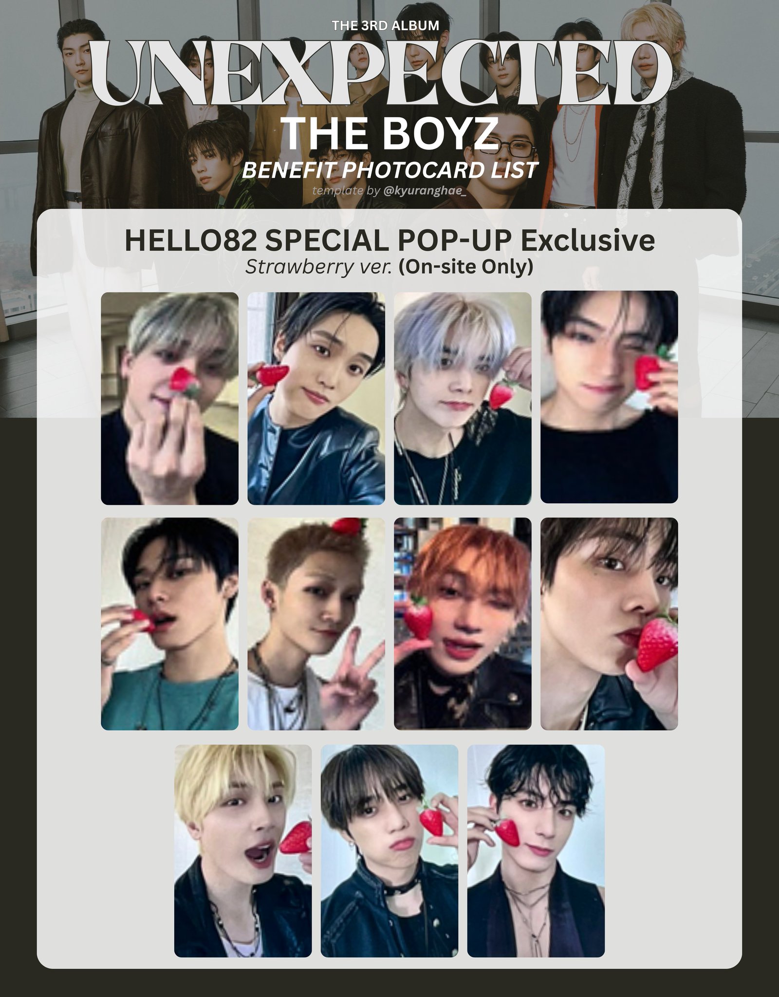the boyz ドボイズ unexpected 　hello82 サンヨン the boyz ドボイズ unexpected hello82 サンヨン THE BOYZ