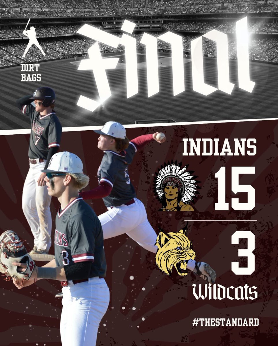 Final
Indians start the year 1-0
Cassville 3
Strafford 15
WP - G. Bradley 3.2IP 3H 0ER 4K
Rhodes 3-3 3RBI
Clark 2-2
Hunt 2-3 2RBI
#DIRTBAGS #theSTANDARD
<a href="/OzarksOzone/">Ozarks Sports Zone</a>