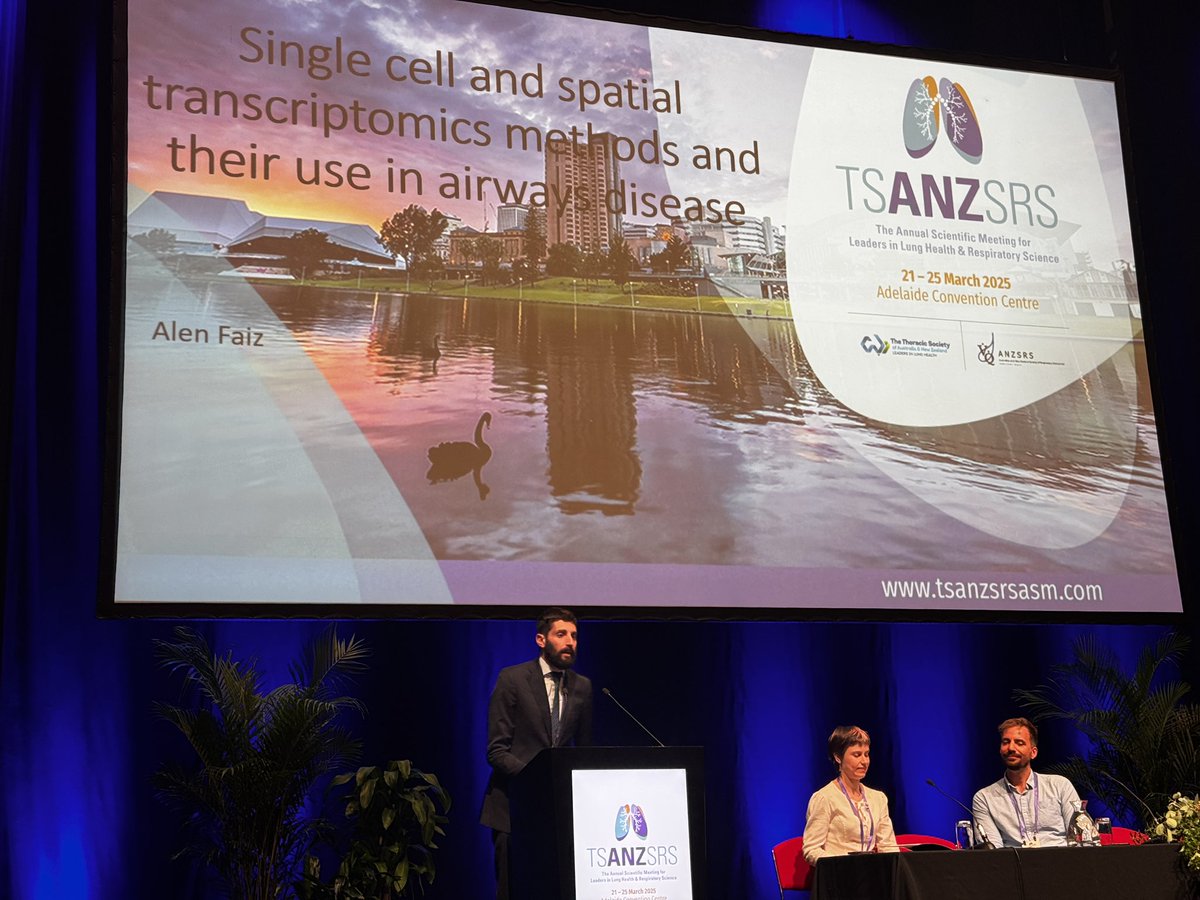 Dr Alen Feiz talking on spatial technologies in airway disease TSANZSRS 2025 <a href="/tsanz_thoracic/">TSANZ</a>
