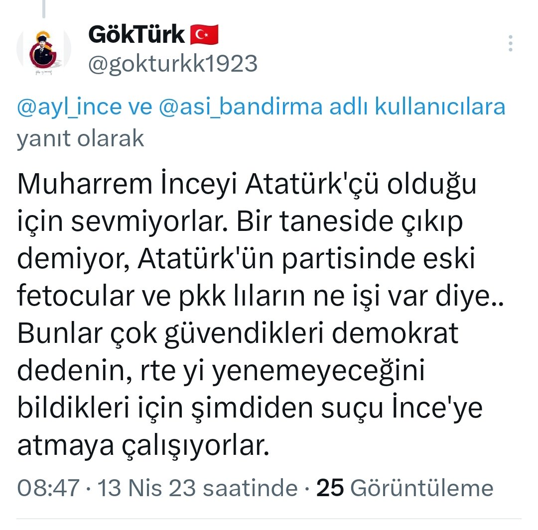gokturkk1923's tweet photo. Şimdi herkes Muharrem ince'ye haksızlık ettik, bu adam kral adammış, çok haklıymış diyerek günah çıkartıyor. Alim olan İnce'nin her zaman haklı olduğunu çoktan biliyordu. https://t.co/sQYYJ1g0h8