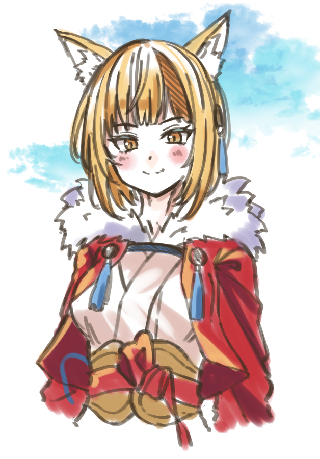 _huusu_'s tweet image. 一段落したので🦊✍