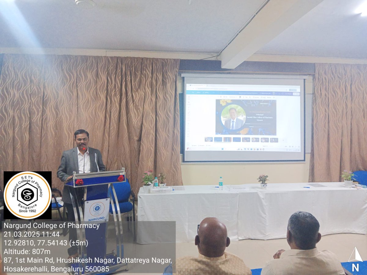 Nargundgroups's tweet photo. Nargund College of Pharmacy in association with Nightingales Medical Trust organised a National Seminar on " ADVANCEMENTS IN PHARMACOLOGICAL APPROACHES TOWARDS NEURODEGENERATIVE DISORDERS " on 21st March 2025. https://t.co/MmS74RIsoQ