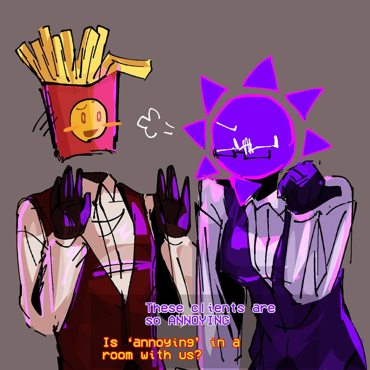 Zavixel's tweet photo. Shenanigans
#Zavyverse #wildohead #zavzart #objectheads #objecthead #humanoids #ocs #ocart #art #shitpost #WOH #waiteroc #sunhead https://t.co/cqrNsVdFpH