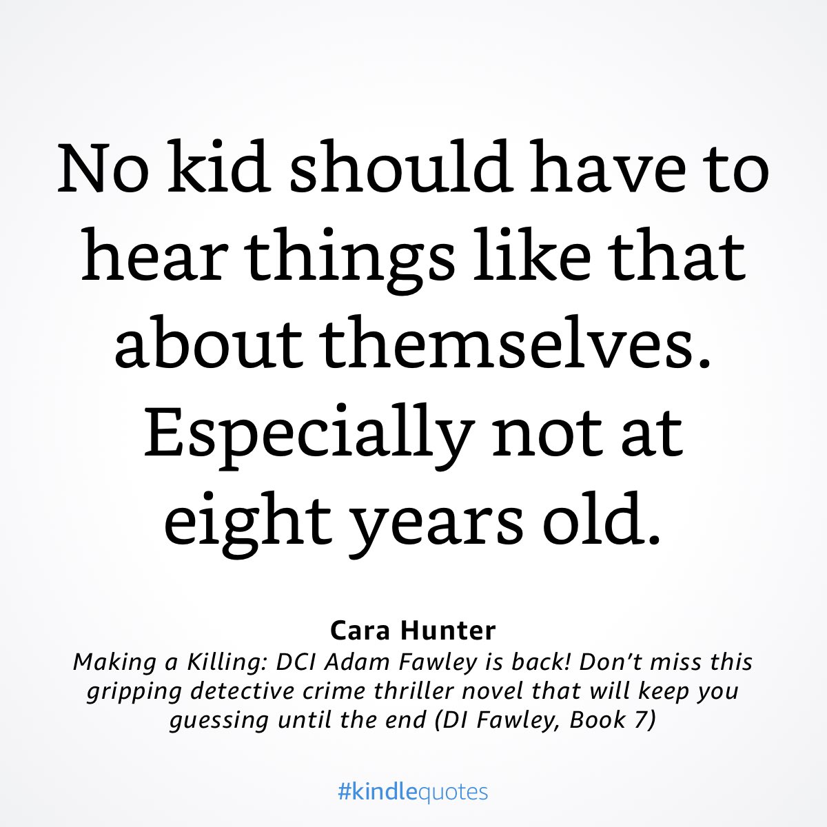 LeocadioMartin's tweet photo. "Ningún niño debería tener que escuchar cosas así sobre sí mismo. Especialmente no a los ocho años".

Habla bien a tus hijos e hijas. Así es como aprenden a quererse 

#DaisyMason #AdamFawley #MakingAKilling ⁦@CaraHunterBooks⁩  https://t.co/qZRAoQn3Bv https://t.co/bEBf7wPN3X