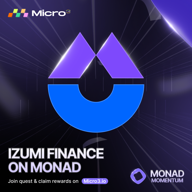 Micro3io's tweet photo. 🚀Monad Momentum Alert: @izumi_Finance is here🚀
Fam! Liquidity so concentrated, it’s a yield black hole for degens – their DEX on Monad turns your pools into high-frequency trading bots, fueled by pure FOMO.
Join the quest now: https://t.co/rxtSF1a9nj
Wen you diving in, crew?