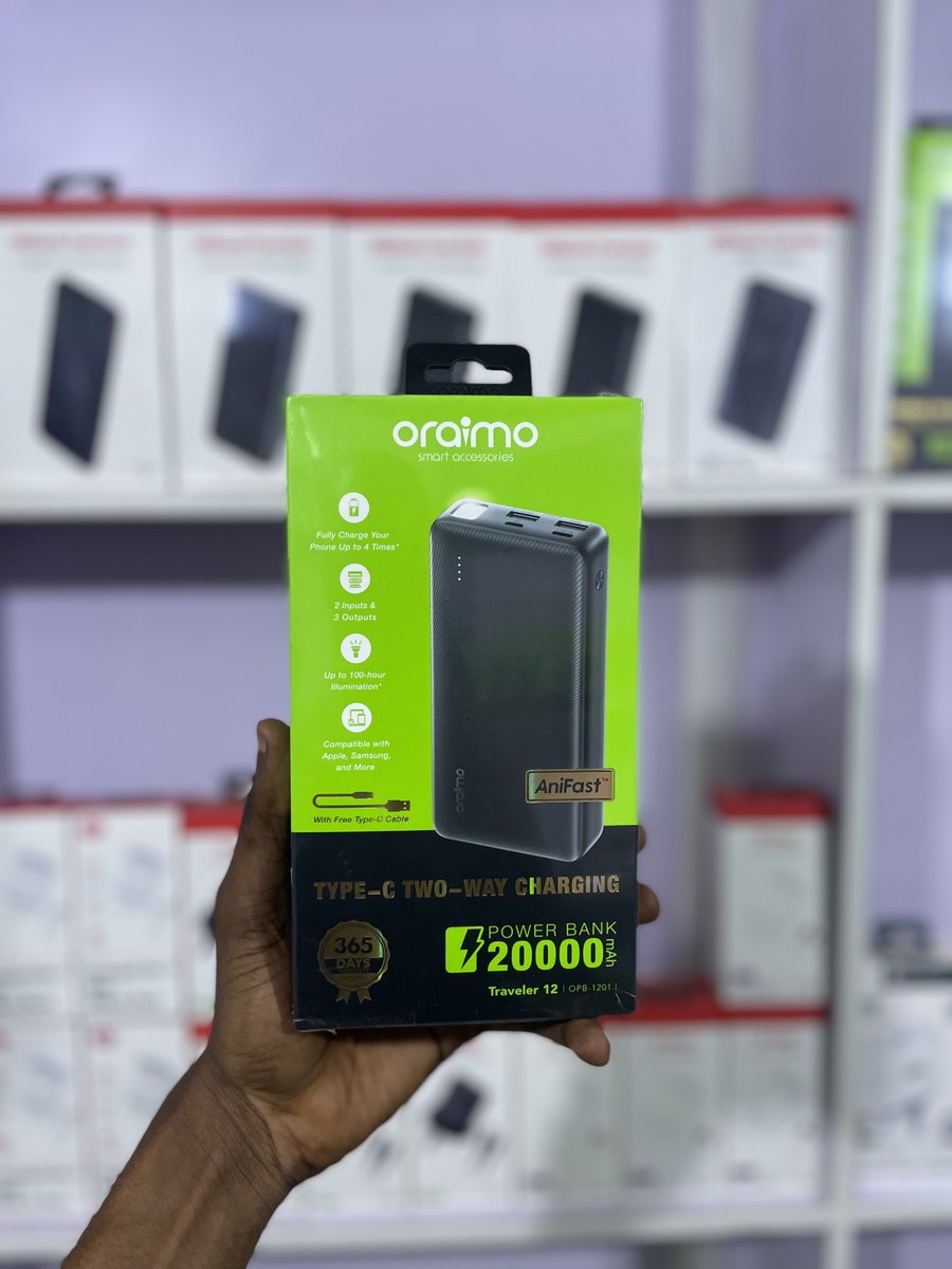 Kazeem5275's tweet photo. The newly released traveler 12 20000mAh
β¦offering a good balance of power and portability.
β¦19,900
#BuiltToLast
#oraimoPowerBank https://t.co/Od4CBbGxK7