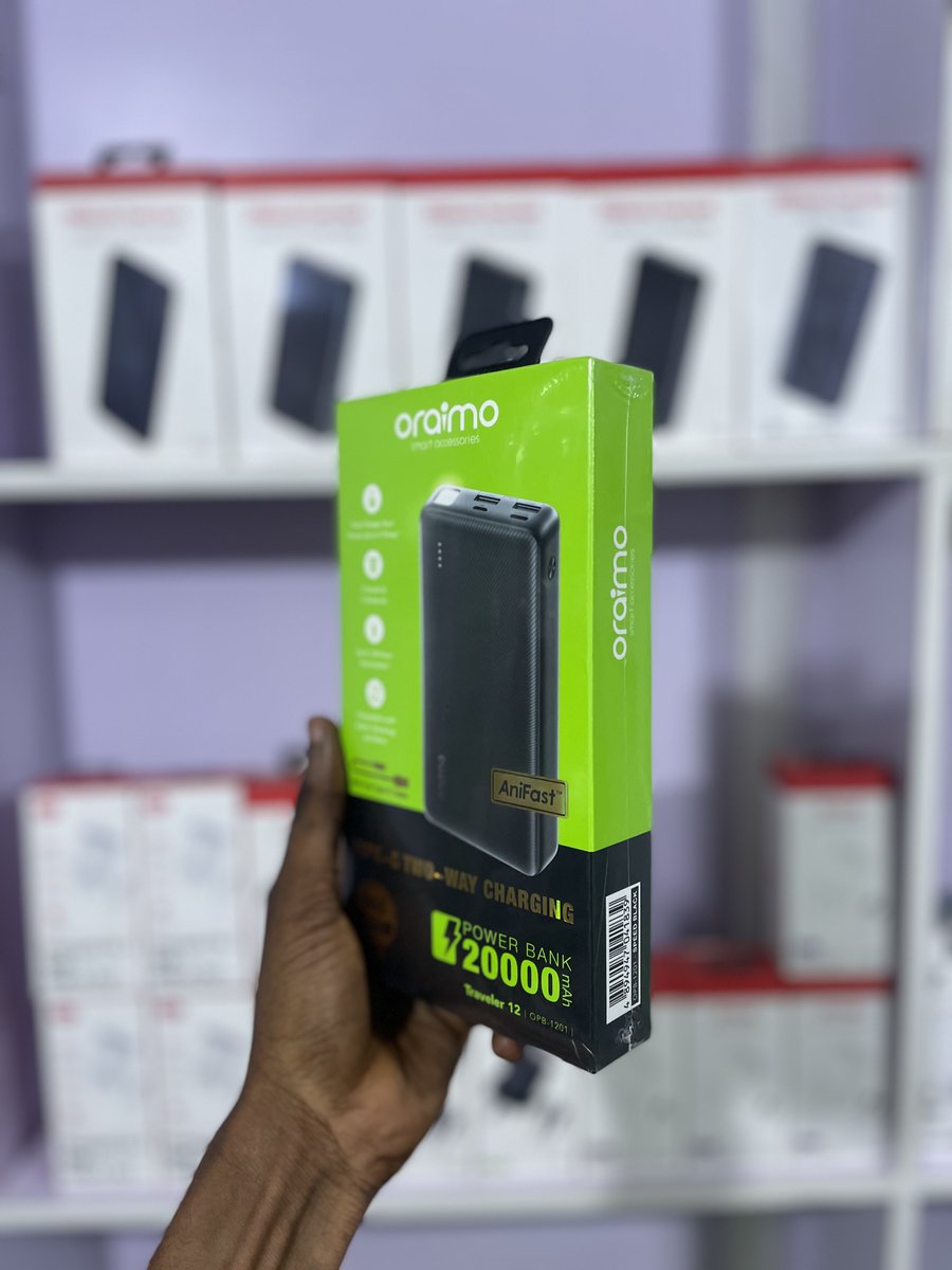 Kazeem5275's tweet photo. The newly released traveler 12 20000mAh
β¦offering a good balance of power and portability.
β¦19,900
#BuiltToLast
#oraimoPowerBank https://t.co/Od4CBbGxK7