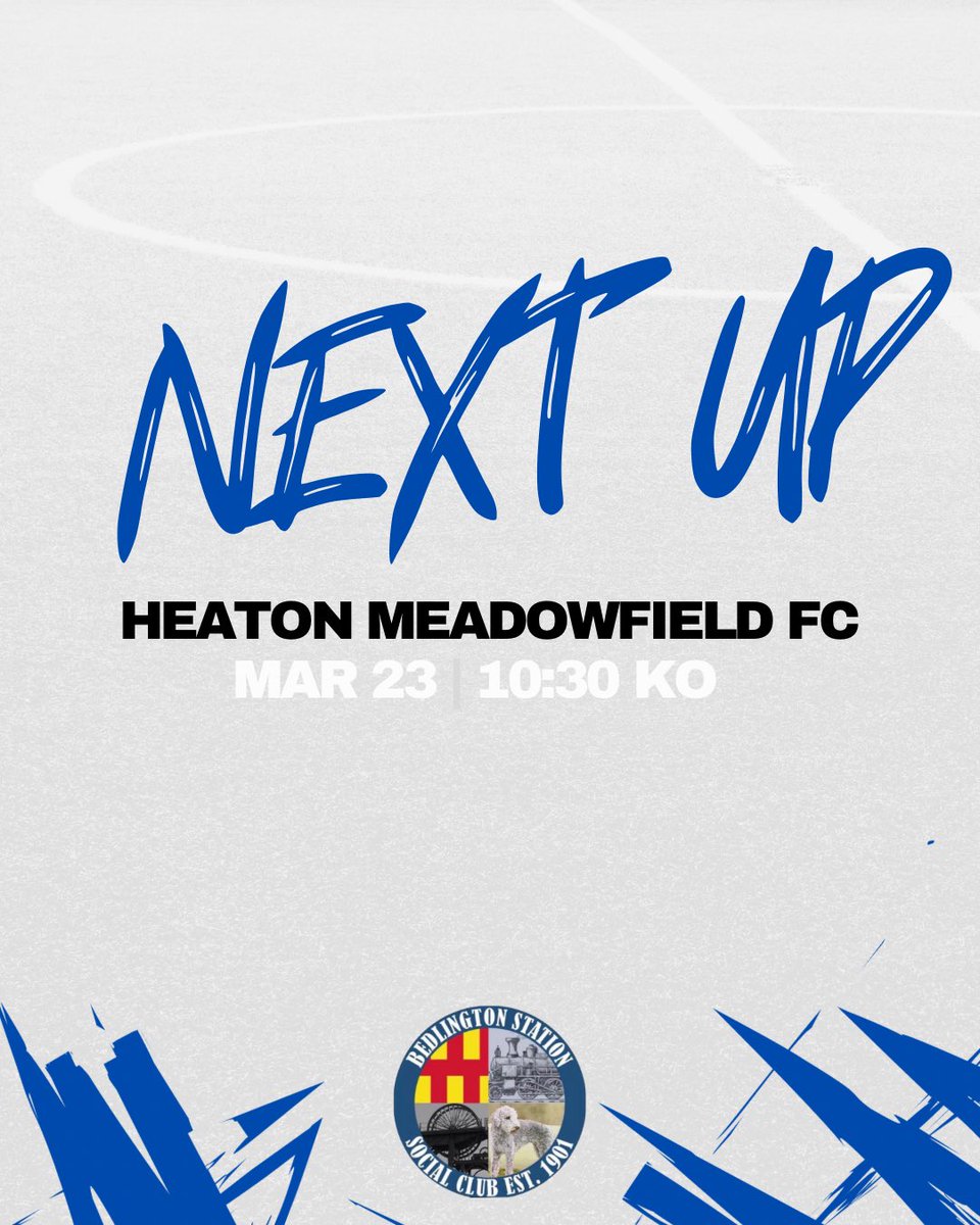 🔵 Station Face Future Cup Final Opponents 🔵

📍 Paddy Freemans Park | NE3 1SN
⏰ 10:30 KO
🏆 CDSFL

Station can make it it 5 wins in a row but face  <a href="/HeatonMedFC/">Heaton Meadowfield</a> who are also in red hot form and will make it very difficult ⚽️