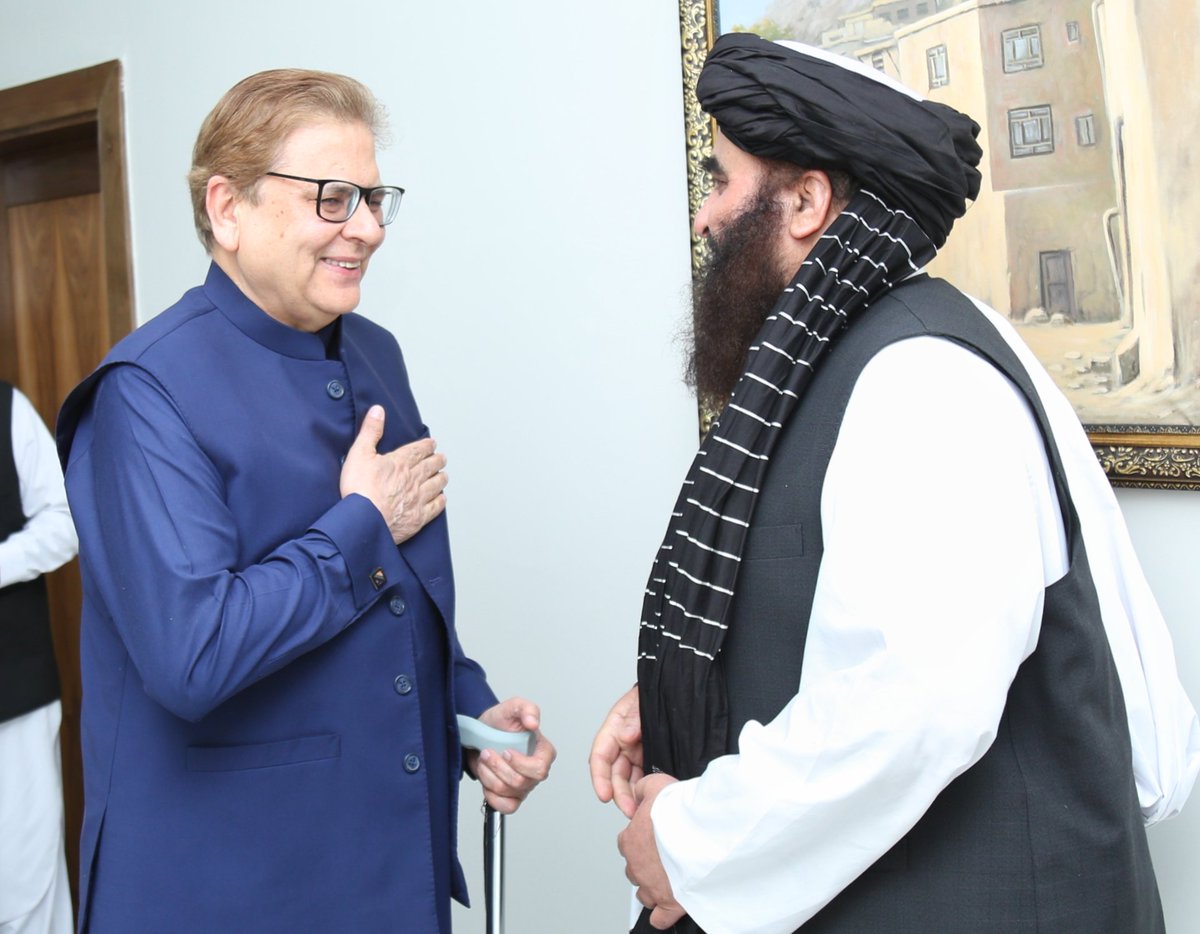 نماینده ویژه پاکستان در دیدار با وزیر خارجه طالبان: امنیت در افغانستان به سودِ پاکستان و منطقه است

وزارت خارجه طالبان اعلام کرد که ملا امیرخان متقی، با محمد صادق خان، نماینده ویژه پاکستان برای افغانستان و هیأت همراه او دیدار و گفت‌و‌گو کرد.

بر اساس اعلام وزارت خارجه طالبان، در