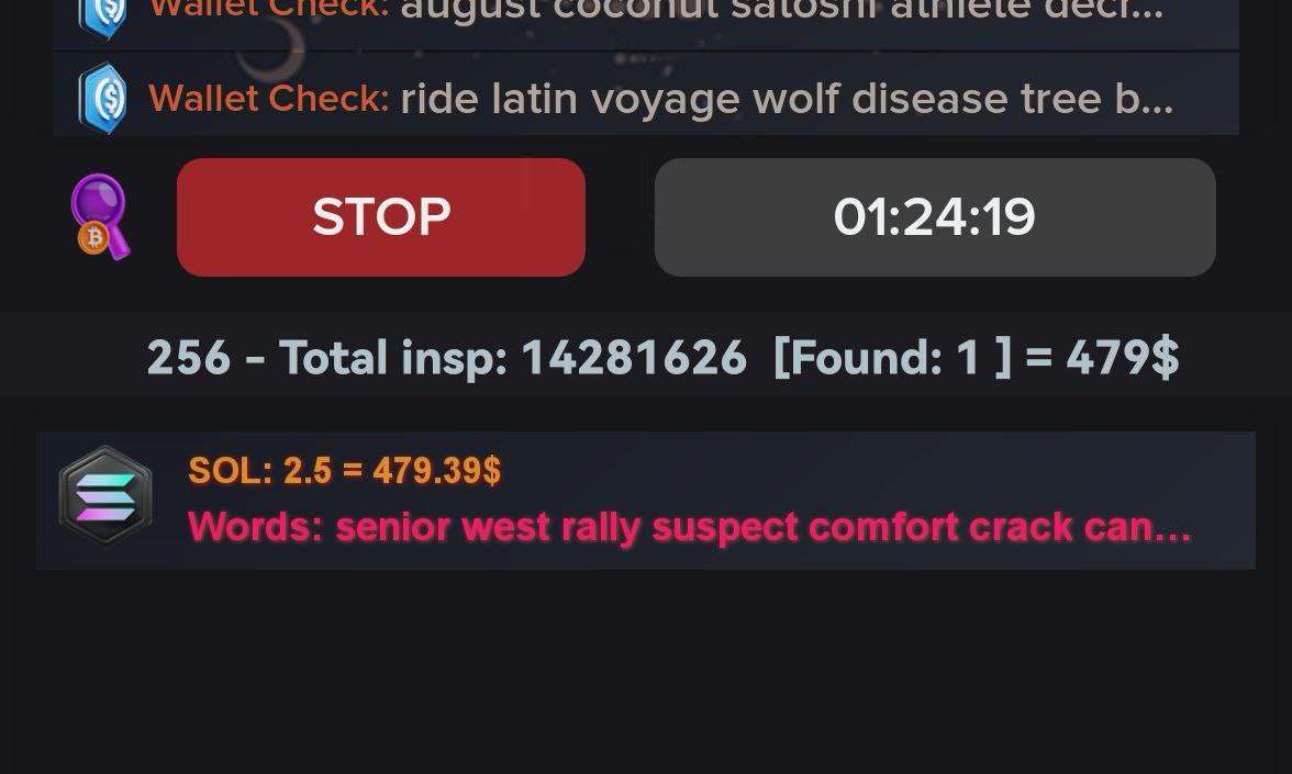 wallet_finder1's tweet image. Wallet finder software🔥🔥🔥
Finding lost wallets with balance💸
For more detail and order software,
Check link in bio✅
#wallet #hackcrypto #hackwallet #walletfinder #finderwallet #seedphrase #recovery #RecoveryPhrase #trustwallet #profit #trade $btc $eth $usdt $sol $bnb #trx