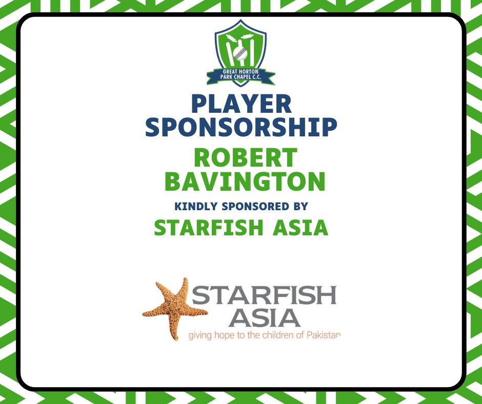 ghpccc's tweet photo. ๐PLAYER SPONSOR - ROBERT BAVINGTON๐
โญ STARFISH ASIA โญ
Starfish Asia brings new hope to the lives of the poor in Pakistan through education.
๐ St. Columbaโs Church, Bradford
๐จ info@starfishasia.com
๐https://t.co/MdIDYJDEag
#GHPCCC #UpTheChapel #PlayerSponsor https://t.co/SK85p6U6EU