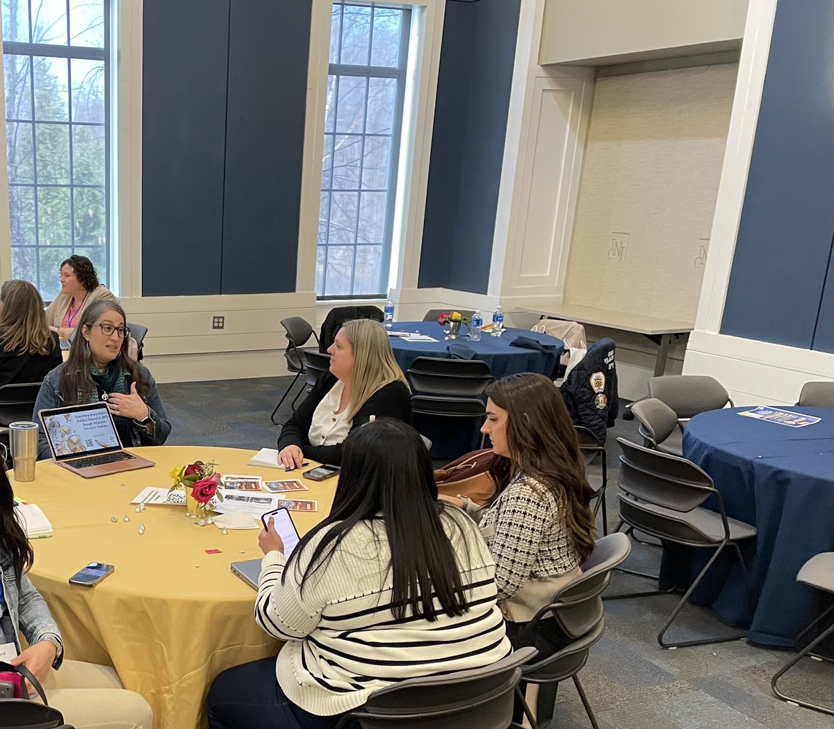 What a fantastic day at #NJCTE25 Props to Mike Rex and Cat Min for their brilliance and generosity. Leadership Roundtables were a hit as well. Thanks to all the NJCTE conference coordinators, and TCNJ for such a great event. ❤️
