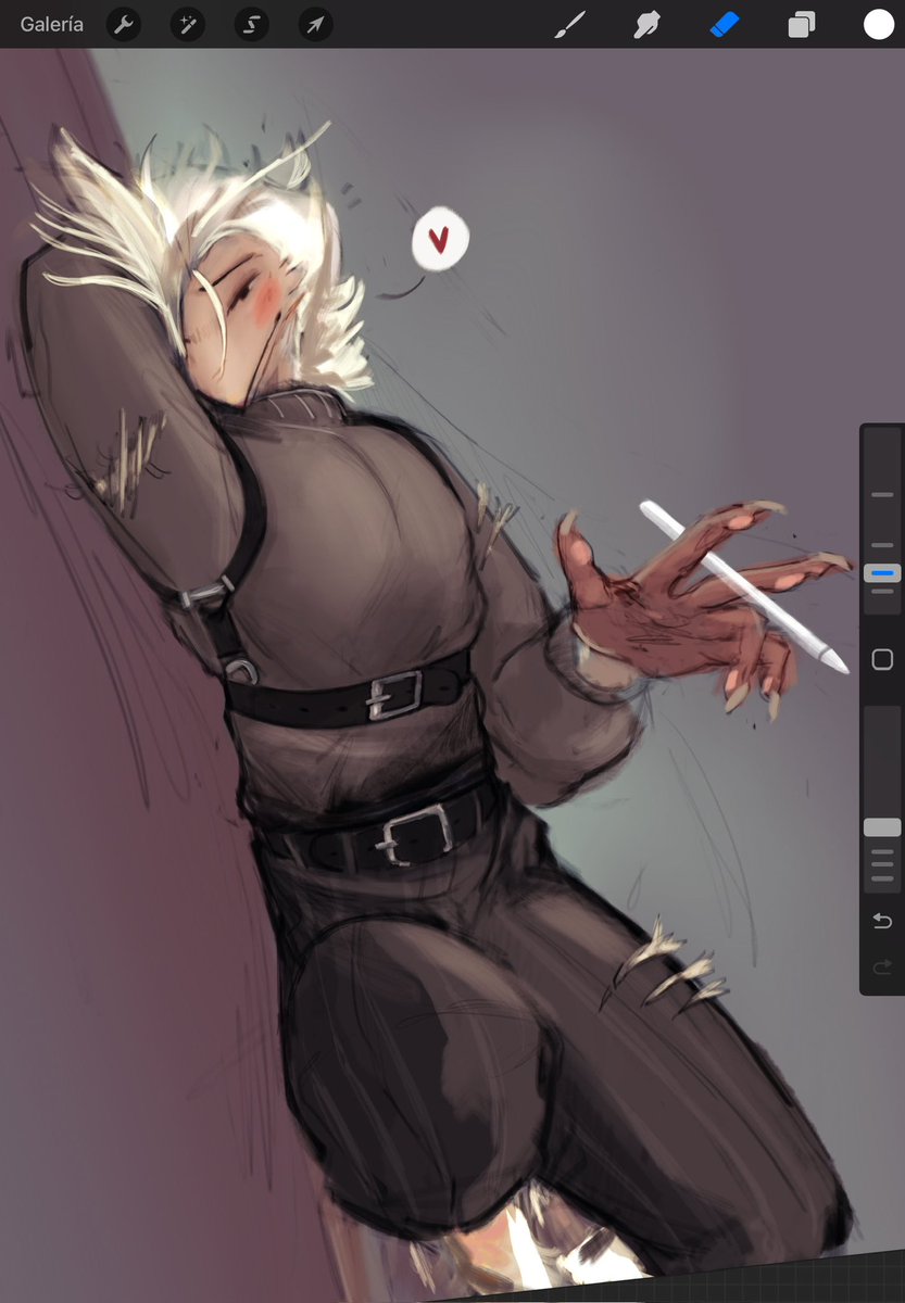 deadbyblur's tweet image. Small sketch, probably a new oc.