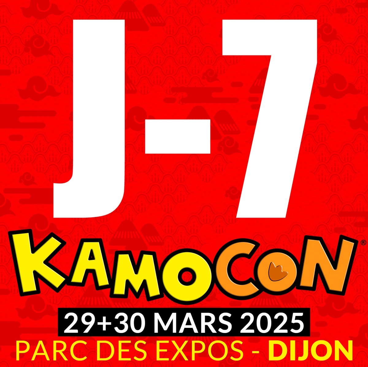 Coin ! Plus qu'une semaine à patienter avant Kamo Con ! On a vraiment hâte de vous retrouver pour cette huitième édition !
Vous avez acheté votre billet ? Vos cosplays sont prêts ?

kamocon.fr/billetterie