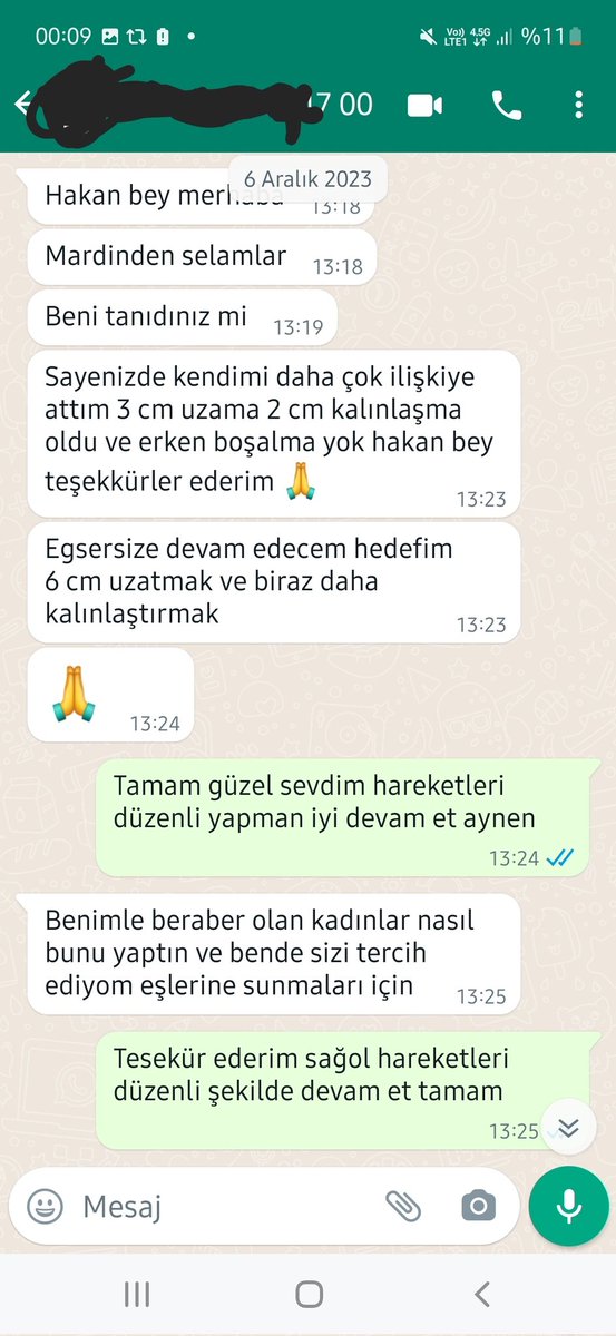 30 Eylülde hakan23cm egzersizini aldi

6 aralikta attigi mesaj

3 santim penisde uzama olmuş

2 santimde penisde kalinlasma oldu..

ERKEN bosalma sorunuda egzersizle penisi güçlendirerek iyilesmistir.

Egzersiz öğrenmek isteyenler 
👇whatsappdan ulaşsın👇

wa.me/905367101658