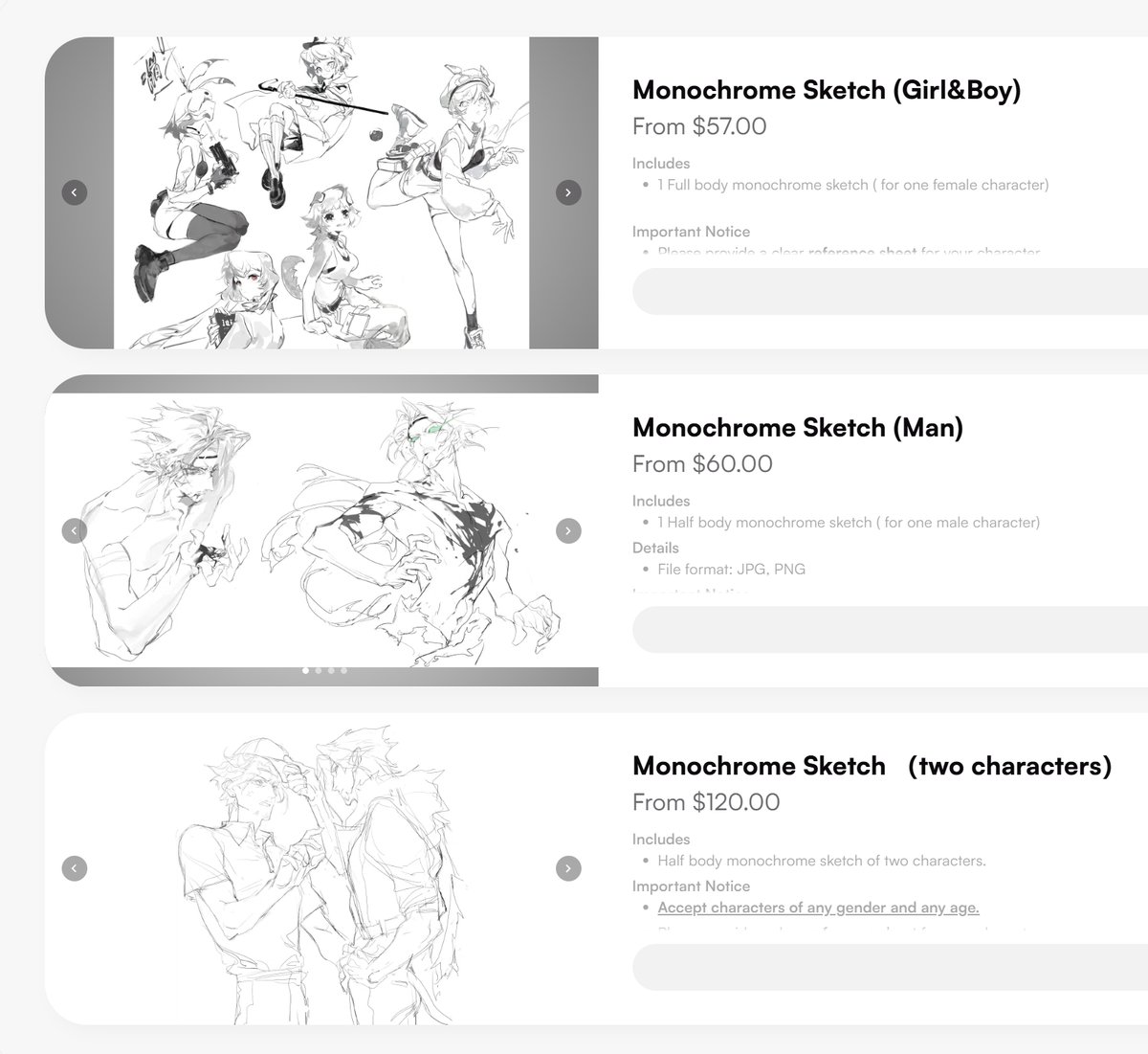 TangduoLynn's tweet image. -Commission Available-
Monochrome sketch service is available on Vgen. Here is my Vgen link:
vgen.co/Lynnn-ling/ser…
Please feel free to purchase.