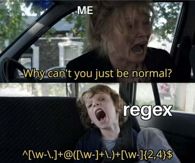 RyanEls4's tweet image. Does anyone actually understand Regex?