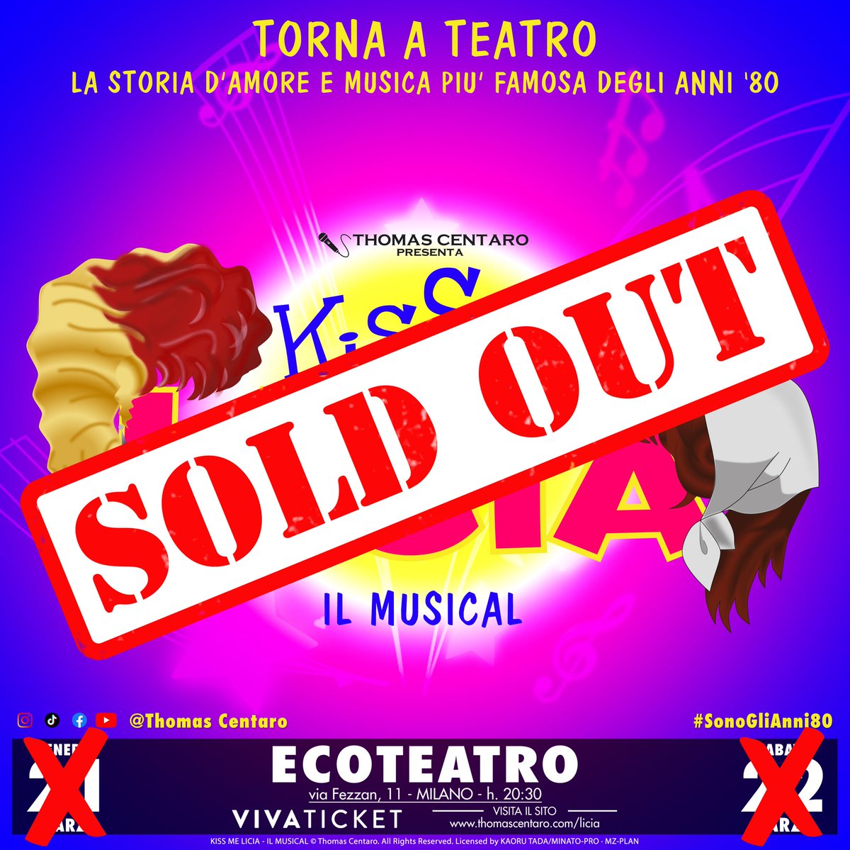 🎭 #KissMeLicia è #soldout, a dimostrazione che per sognare non si è grandi abbastanza 🎵

#teatro #musical #spettacolo #kissmeliciailmusical #anni80 #sonoglianni80