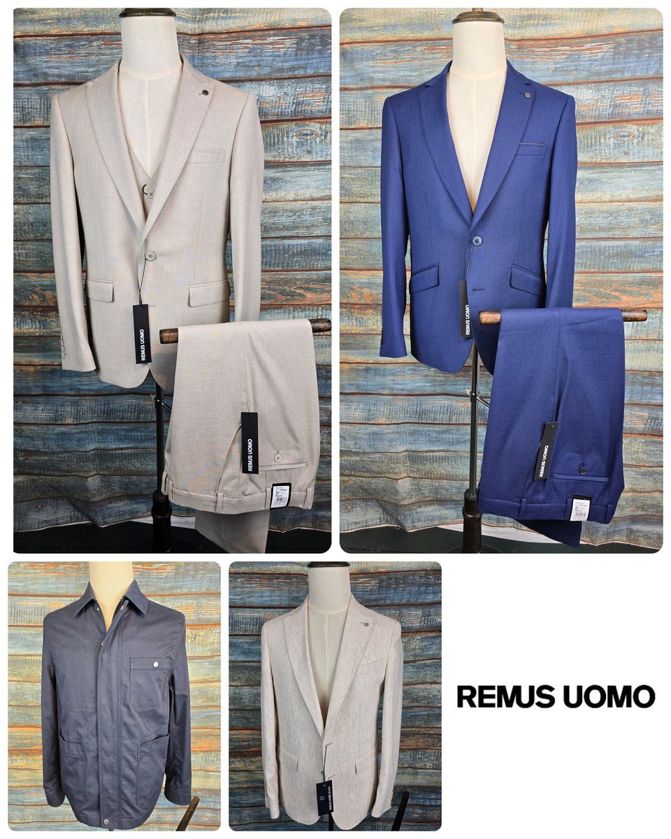 Summer suits and jackets in this week from @remusuomo perfect for summer weddings /  events available instore or online retreat-clothing.co.uk #RemusUomo #weddingsuit #suit #tailoring #jacket #newstock #summer #brideandgroom