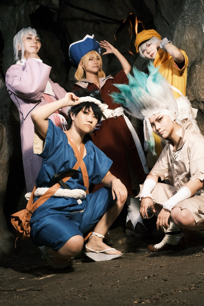 ⚠️コスプレ⚠️

Dr.STONE
　　5人の『知将』

 #コスプレ  #cosplay