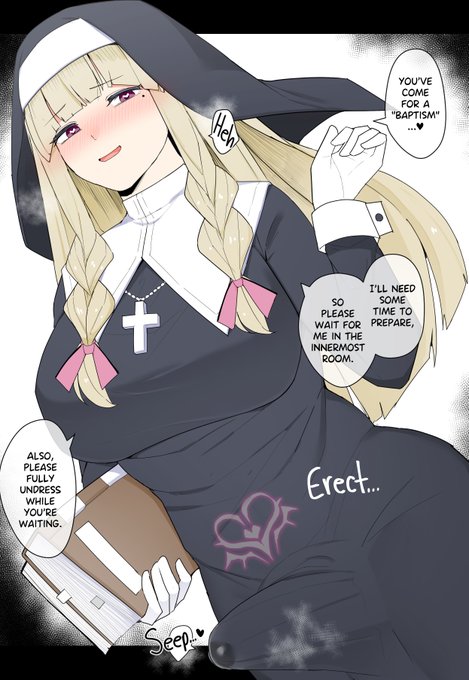 【ENG】Baptized by a Futanari Nun
(1/2) 