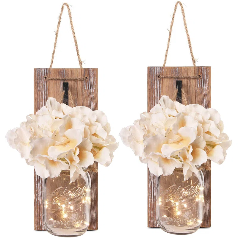 DealsHubz's tweet image. 2-Pack Rustic Wall Sconces with Mason Jars, LED Lights, Flowers, Hangers for $30.99

sovrn.co/1a5il9m

#Sconces #Mason #Hangers