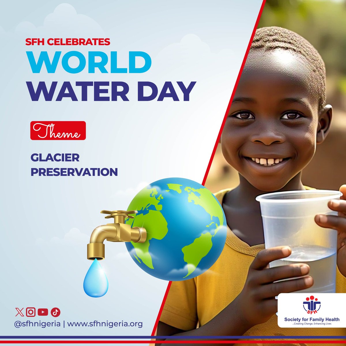 Water is life, and its conservation is important for sustaining communities and ecosystems. As we mark #WorldWaterDay2025, SFH joins the global call for action to protect our water sources, with a focus on this year’s theme: Glacier Preservation.

Glaciers play a crucial role in