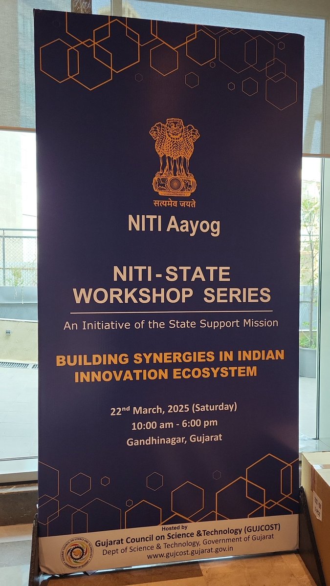 InfoGujcost's tweet image. #Gujarat is leading the way in innovation! With progressive policies, R&amp;amp;D investments, and a startup-friendly ecosystem, the state is a model for India’s innovation journey. 

The #NationalWorkshop on Building Synergies in the Indian Innovation Ecosystem was organized by