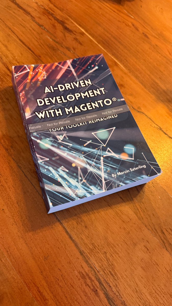 php4u's tweet image. Announcing my new book: "AI-Driven Development with Magento® Your Toolkit Reimagined" - available April 2nd on Amazon!
Preorder - amazon.co.uk/dp/B0F1MPTJ4C
#ai #vibecoding #magento #magentodev #book #techbook