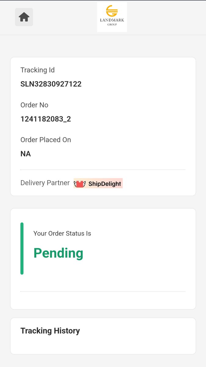Vajresh's tweet photo. @Lifestyle_Store My order 1241182083_2 was to be delivered yesterday but there is no update regarding it nor any tracking details are seen. Let me know when to expect it as i had ordered it for tomorrow's event. https://t.co/upRX1ZvYv4