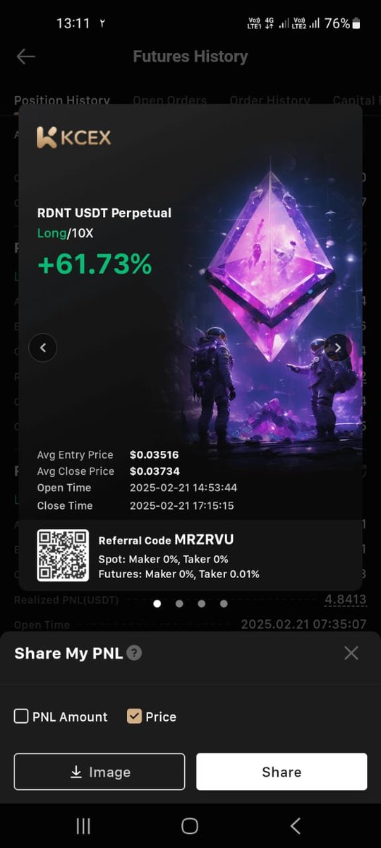 MohsenDam85's tweet photo. Join me on KCEX @KCEX_Official to enjoy the lowest fees in the market, free withdrawals, and up to 1000 USDT in futures bonuses! Use my invitation code ZNN2TZ and click here to sign up now: https://t.co/FwIJTY6Yid https://t.co/S00dZZpKCN