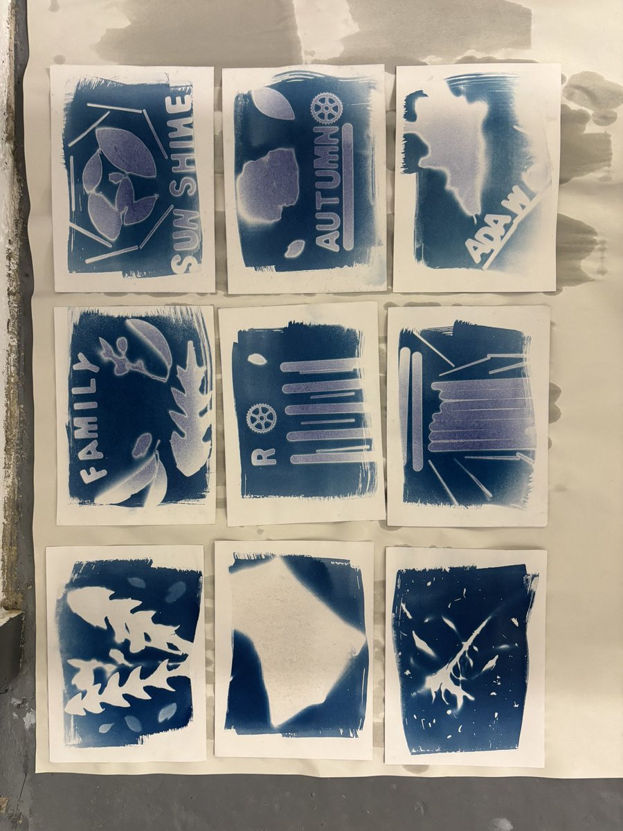 We are down at Tyne Side Derwent Way making Cyanotype prints with artist Dominic Smith. FREE drop in workshops until 1.30. #dunstonstaiths