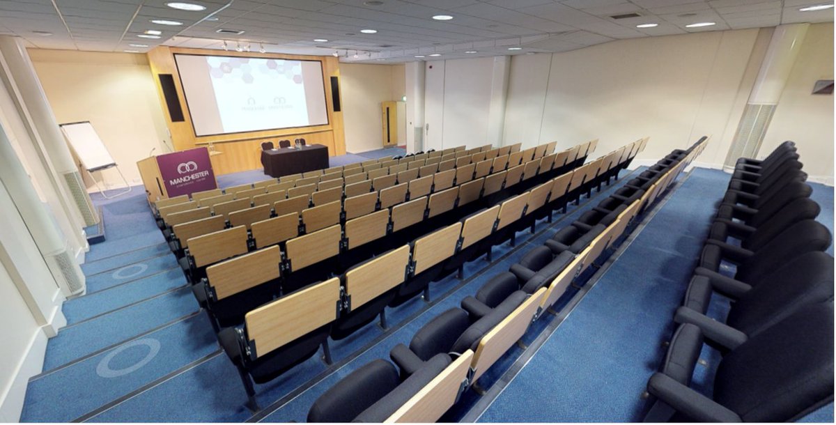 tfnationltd's tweet photo. Last year's venue was lovely, but the panel area was a little tight. Stop by our new Panel Room today (near reception) to see the difference! (Wheelchair accessible spaces on the front row)
#TFNation #TFNMinicon #Transformers #Manchester https://t.co/IwvL3SDYf6