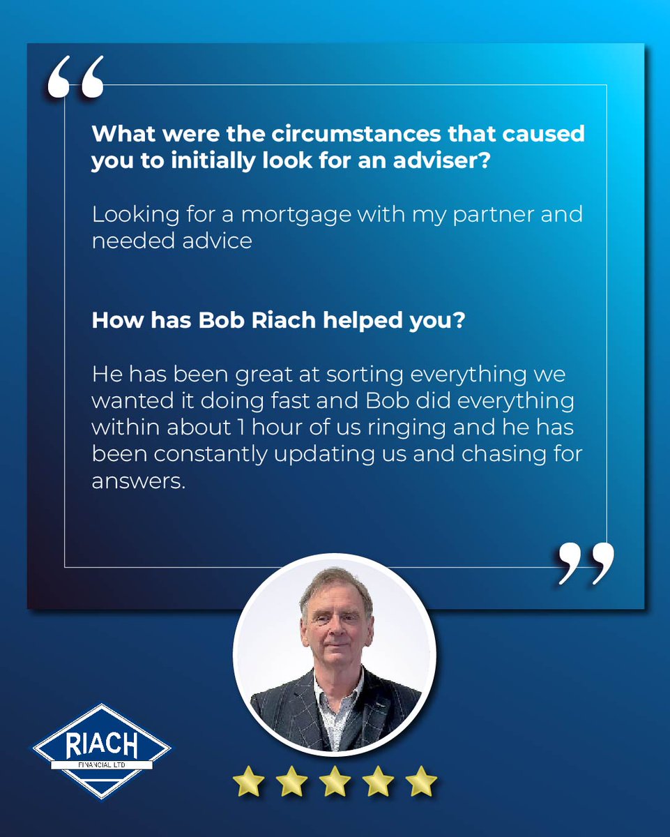 ARE YOU LOOKING FOR A SUITABLE MORTGAGE ?

Bob Riach and his team of Mortgage Experts are on hand to assist you.
Contact us today: riachfinancial.co.uk

#mortgages #mortgageadvice #mortgagescunthorpe #5starreview #happyclient