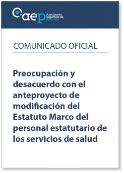 aepediatria's tweet photo. La @aepediatria  expresa su preocupación y desacuerdo con el anteproyecto de modificación del Estatuto Marco del personal estatutario de los servicios de salud. Estos son los puntos principales: https://t.co/KMVP6Nh9zc