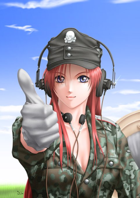 @leda8861 最近でこそ銃を持った女性の絵を描く人は多いですが当時はあまり多くなくてネットしてる人も少なかったので案外新鮮だったかもしれませんね～。😱🔫👩
女性の戦車兵も今はガルパンとかありますが、Takatanさんは少し時代の先を行きすぎたのでした…🤣 