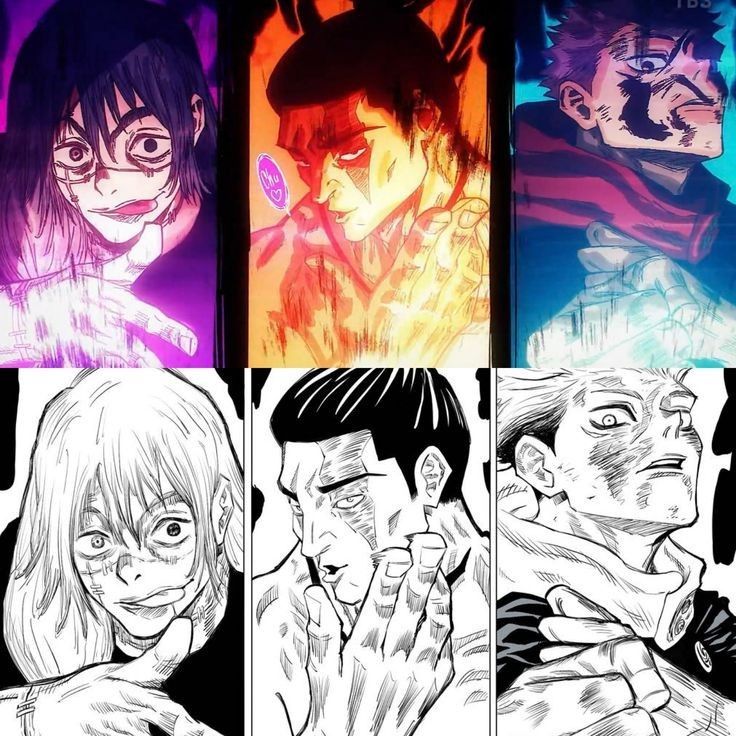 anime_shots's tweet photo. Mahito               Todo                    Yuji https://t.co/S26pb6qVi6