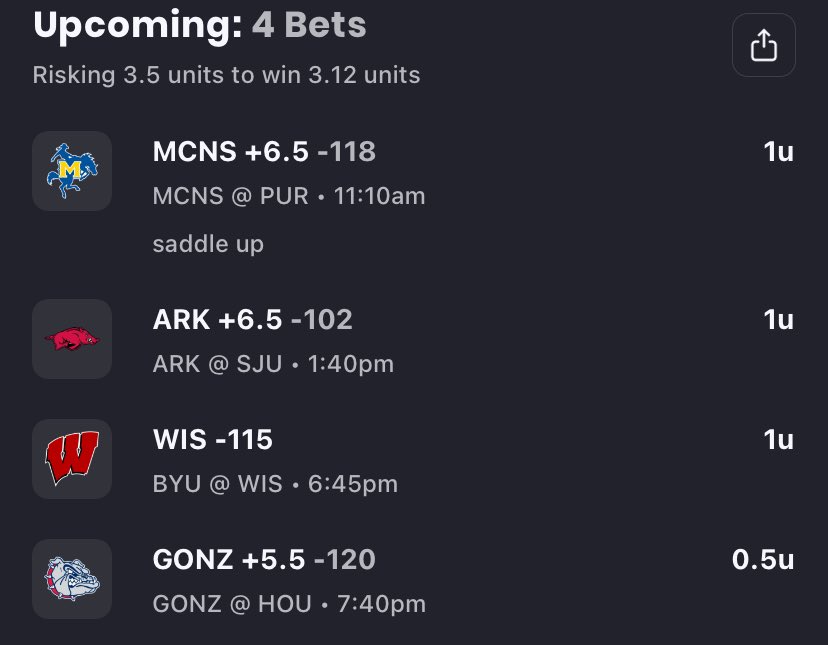 PatchettCarson's tweet image. 3.5U. more throughout the day. Stay hot? (def not)