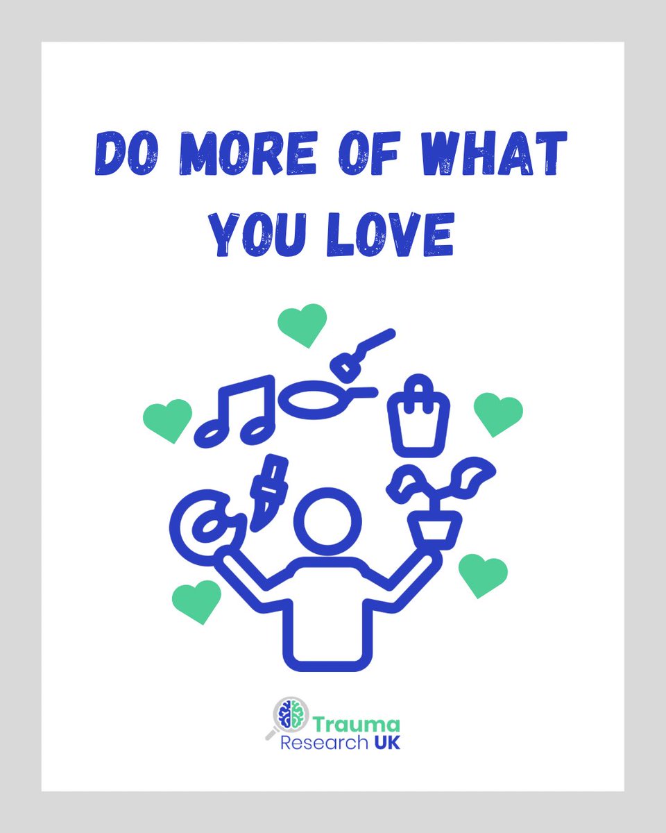When you engage in activities you enjoy, your brain automatically releases feel-good chemicals that boost your mood.
The more time you spend doing things that make you happy, doesn’t just make you feel good, it’s an investment in your overall wellbeing. 💙💚