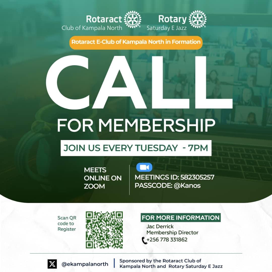 ekampalanorth's tweet image. Ready to connect, grow, and make an impact? Join us every Tuesday, 7 PM Online on Zoom, register via bit.ly/4kuWUlb or 📞+256 778 331862.
We are sponsored by @kanosug & @Saturday_E_Jazz .
Take the first step toward meaningful change!
#WeAreEkanos | #MemberShipCall