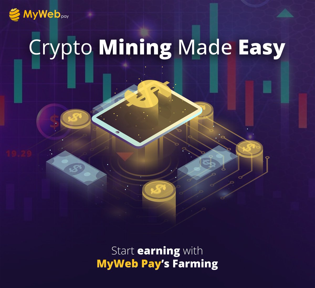 myweb_pay's tweet photo. Crypto Mining Made Easy – Start Earning Today with MyWeb Pay's Farming!

#MyWebPay #SmartInvesting #cryptofarming #cryptowallet #cryptoexchange #cryptomining https://t.co/sxC3RInK0d