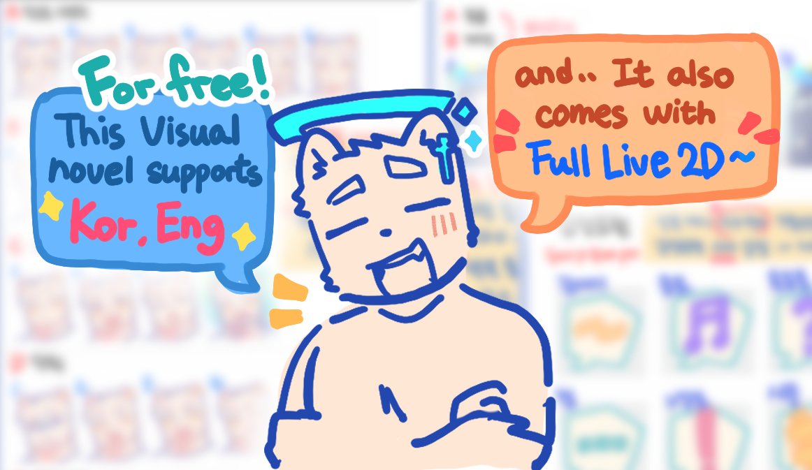 The visual novel currently in development is set in the world of our upcoming animation project and supports English ~!!😇