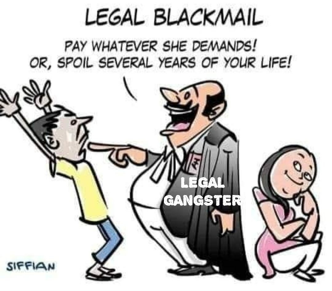 Legalised extortion of Indian men must stop!!!

#StopMisandry &amp; 

#BanAlimony