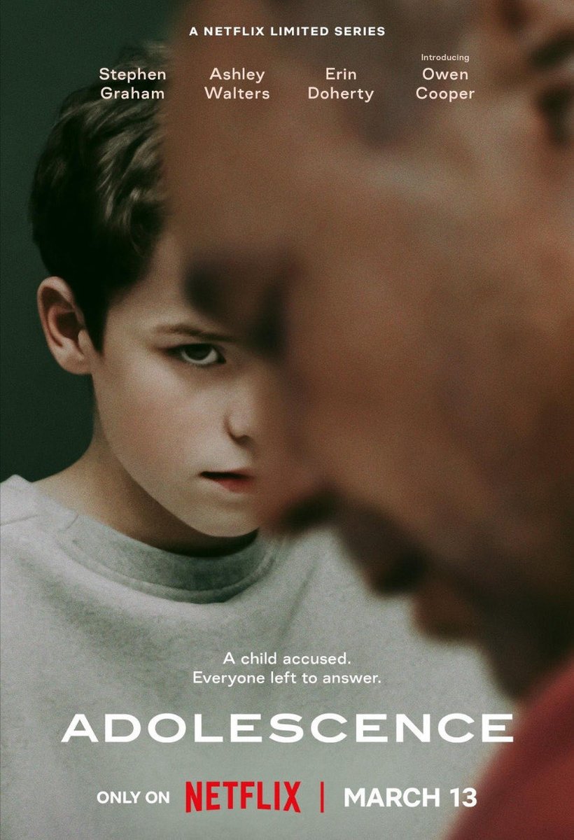 Watch this.
It is brutal.
It is heartbreaking.
It is honest.
It is brilliant.
#Adolescence