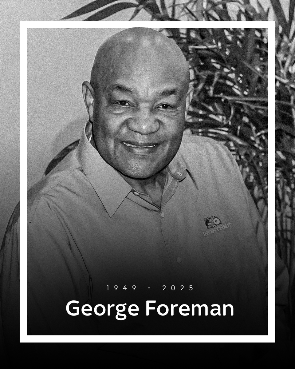 American boxing legend George Foreman has died at the age of 76.