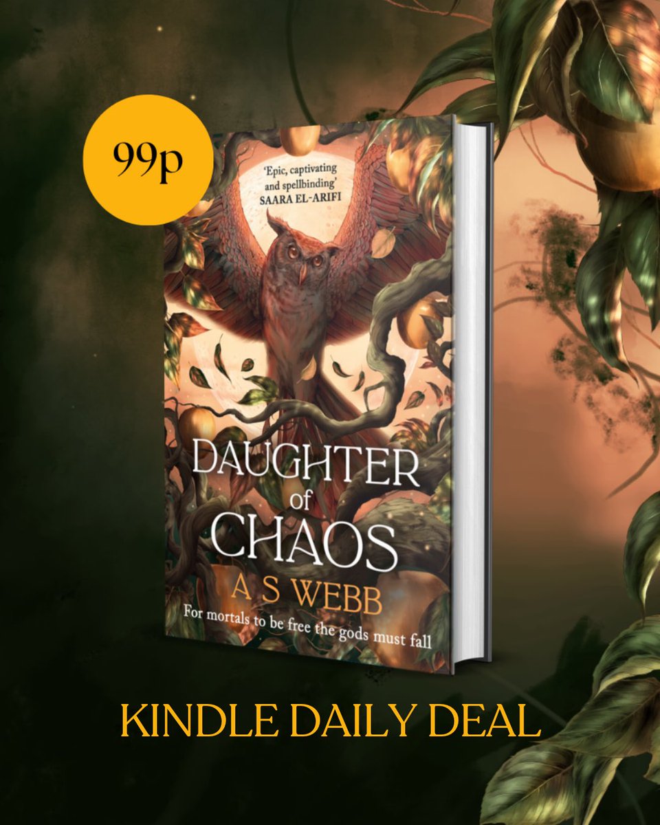 🔥Kindle Daily Deal🔥

For today only (sat 22nd March) #DaughterofChaos is 99p in the UK kindle store! 

If you want some Greek myth inspired epic fantasy in your life - today you can get it for cheap! 🦉🧡
#GreekMythology #epicfantasy #kindledailydeal 

amzn.eu/d/cseT6iP