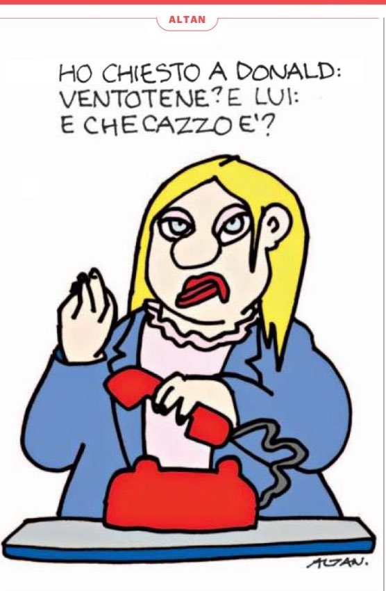 Altan oggi in prima pagina su <a href="/repubblica/">Repubblica</a>